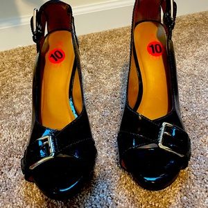 Michael Kors black leather